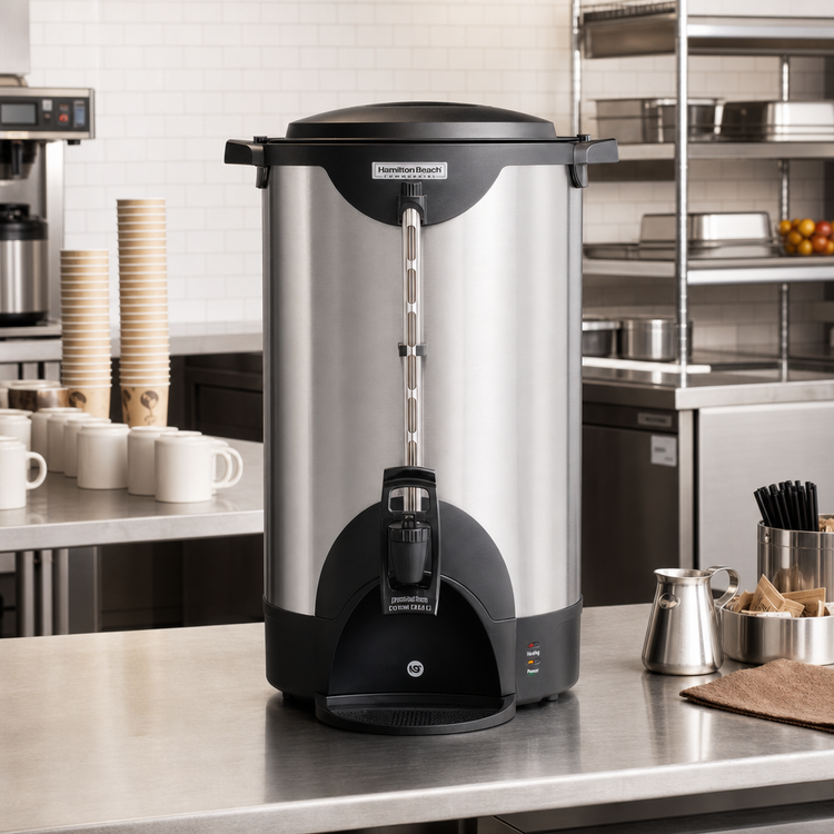 Product image #2 for Hamilton Beach Commercial 100-Cup Stainless Steel Double-Wall Insulated Coffee Urn