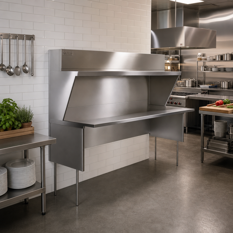 Product image #2 for La Rosa Open Front Modular Equipment Enclosure, 78 x 26.5 x 36 Inches, 304 Stainless Steel