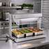 Thumbnail image #2 for BK Resources 304 Stainless Steel Heated Base Buffet Warmer with Sneeze Guards and Display Light