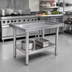 Thumbnail image #2 for 24 Inch x 30 Inch 18-Gauge Stainless Steel Top Equipment Stand with Undershelf