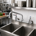 Thumbnail image #2 for T&S Brass B-0231-EE-CR 8-Inch Wall-Mount Pantry Faucet with 12-Inch Swing Nozzle