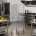 Thumbnail image #3 for Winco Nesting Aluminum Sheet Pan Rack with Casters, 20 Full-Size Pan Capacity, 70-Inch High
