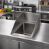 Thumbnail image #2 for John Boos Pro-Bowl 1-Compartment Drop-In Stainless Steel Hand Sink with Side Splashes, 10