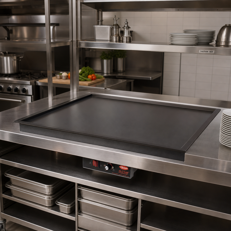 Product image #2 for Hatco Glo-Ray Built-In Rectangular Heated Shelf with Recessed Top, 67-1/2" x 21"