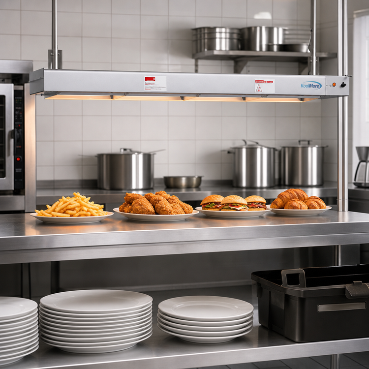 Product image #2 for KoolMore 60-Inch Commercial Food Strip Warmer with Toggle Controls, 120V, Stainless Steel