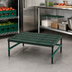 Thumbnail image #2 for QuadPlus Stationary Dunnage Rack with Louvered Polypropylene Mat, 36 x 21 x 14 Inches, 1000 lb. Capacity, Green Epoxy Finish