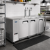 Thumbnail image #3 for Atosa 3-Door Self-Contained Direct Draw Draft Beer Cooler, 4 Half-Barrel Capacity, Stainless Steel
