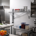 Thumbnail image #2 for Eagle Group Prepackaged Adjustable Post Wire Wall Mount End Unit for 21-Inch Shelves, Chrome Plated