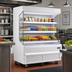 Thumbnail image #2 for Everest Refrigeration EOMV-60-W-28-S Vertical Open Display Merchandiser, 60-Inch, White, 15.4 Cu. Ft.