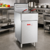 Thumbnail image #2 for BakeMax BAKEG50 Natural Gas Floor Model Fryer, 50 lb. Capacity, 120,000 BTU