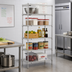 Thumbnail image #2 for Eagle Group 5-Tier Stationary Starter Wire Shelving Unit, 24 x 21 x 86 Inches, Stainless Steel Finish