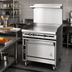 Thumbnail image #2 for Titan JTRH-36G-36C 36-Inch Heavy Duty Gas Griddle Range with Convection Oven