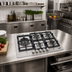 Thumbnail image #3 for Summit Commercial 29-1/2-Inch 5-Burner Gas Cooktop with Cast Iron Grates and 304 Stainless Steel Surface