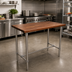 Thumbnail image #3 for John Boos Cucina Classico 48 x 30 x 40 Inch Walnut Island Work Table with 1-1/2 Inch Edge Grain Top and Stainless Steel Legs