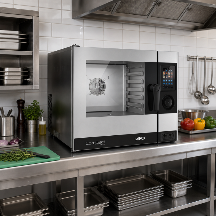 Product image #2 for Lainox Compact Naboo Boilerless Electric Direct Steam Countertop Combi Oven, 6 x 1/1 GN