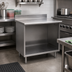 Thumbnail image #2 for Eagle Spec-Master Open Front Stainless Steel Work Table with 4-1/2-Inch Backsplash, 36 x 30 Inches