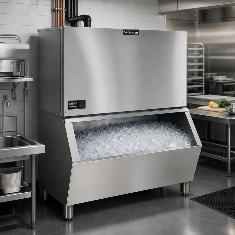 Product image #2 for Scotsman Prodigy ELITE MC2148MR-32 Medium Cube Ice Maker, 48-Inch Wide, Air-Cooled Remote Refrigeration, 1,965 lb/Day