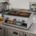Thumbnail image #2 for Comstock-Castle 36-Inch Countertop Gas Char-Broiler and Warmer Combination with Pull-Out Warming Rack