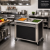 Thumbnail image #2 for DineXpress DXP3HF 3-Well Electric Mobile Hot Food Counter