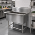 Thumbnail image #2 for John Boos Pro-Bowl 2-Compartment Stainless Steel Commercial Sink with Boxed Backsplash