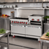 Thumbnail image #2 for American Range Green Flame 60-Inch Gas Range with 6 Open Burners, 24-Inch Raised Griddle/Broiler and Dual Ovens (ARGF-6B-24RG)