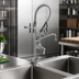 Thumbnail image #2 for T&S Brass Mini Pre-Rinse Faucet Unit, Deck Mount, Single-Hole, 8-Inch Swing Nozzle, Lever Handles