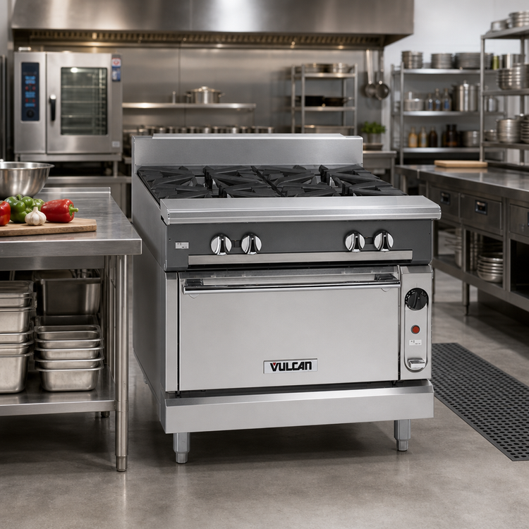 Product image #2 for Vulcan V Series 36-Inch Heavy Duty Gas Work Top Spreader with Cabinet Base
