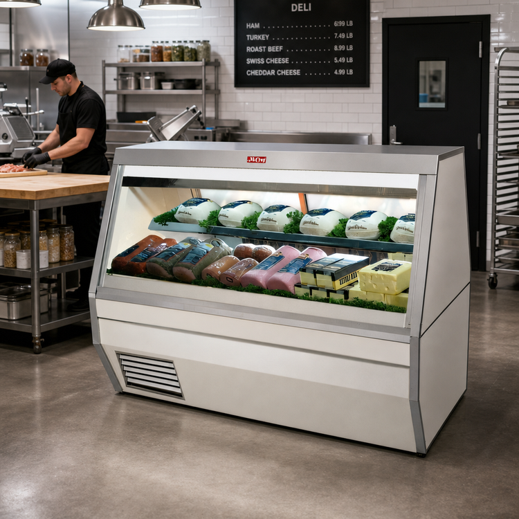 Product image #2 for Howard-McCray 71-Inch Remote Double Duty Deli Meat & Cheese Service Case with LED Lighting and Stainless Steel Finish