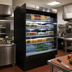 Thumbnail image #2 for Howard-McCray 35E Series 75-Inch Wide Multi-Purpose Open Merchandiser with 4 Lighted Shelf Rows