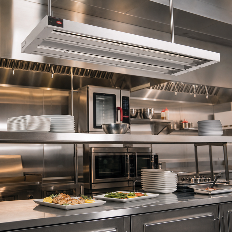 Product image #2 for Hatco Glo-Ray 48-Inch Double Infrared Strip Heater, Standard Wattage, Unlighted, 1600W, Aluminum