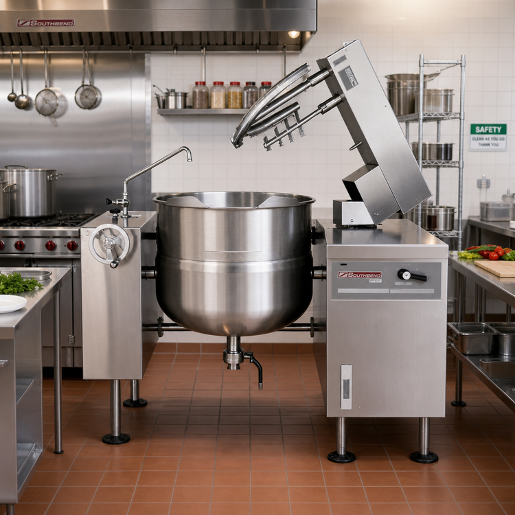 Product image #2 for Southbend Steam 40 Gallon Direct Steam Tilting Mixer Kettle with 2/3 Jacket and Power Tilt