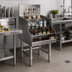 Thumbnail image #2 for Spec-Bar 18-Inch Wide x 24-Inch Deep Freestanding 4-Step Liquor Bottle Display Unit, 304 Stainless Steel