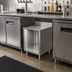 Thumbnail image #3 for BK Resources Well Series Stainless Steel Underbar Cabinet with Adjustable Legs, 24 x 21 Inches