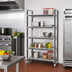 Thumbnail image #2 for Camshelving Elements XTRA 18 x 24 x 84 Inch 5-Tier Vented Stationary Starter Polymer Shelving Unit, Speckled Gray