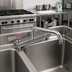 Thumbnail image #2 for BK Resources Evolution Deck-Mount Manual Faucet with 12-Inch Swing Spout, 8-Inch Centers