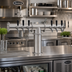 Thumbnail image #2 for Krowne 6-Faucet Glycol-Cooled Pipe T-Head Beer Tower, 31-3/4-Inch Overall Length, Brushed Stainless Steel