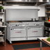 Thumbnail image #2 for Southbend Ultimate 60-Inch Commercial Gas Combination Range with 5 Burners, 24-Inch Griddle/Broiler, Standard Oven, and Cabinet Base