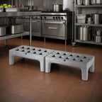 Thumbnail image #2 for Metro BOW-TIE HP2260PD 60 Inch Slotted Polymer Dunnage Rack, 22 Inch Deep x 12 Inch High, 3,000 lb Capacity