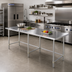Thumbnail image #2 for Sapphire Manufacturing 108-Inch Stainless Steel Underbar Work Table with Open Base
