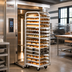 Thumbnail image #2 for Adamatic Roll-In Oven Rack with C-Lift, Double Side Load, 40-Pan Capacity