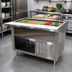 Thumbnail image #2 for Advance Tabco 77-3/4 Inch Wide Refrigerated Cold Pan Buffet Station with 5-Pan Capacity and Cutting Board