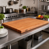 Thumbnail image #2 for John Boos Boos Block American Cherry Wood Countertop, Flat No-Backsplash, 36 x 27 x 1-1/2 Inches, Varnique Finish