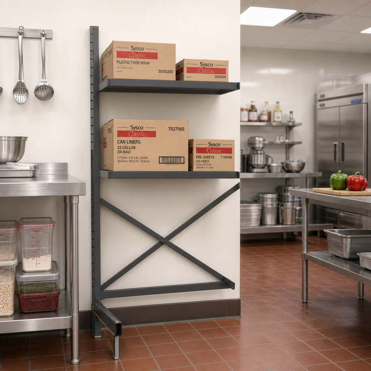 Product image #2 for Metro SmartLever 24 x 24-Inch Add-On Cantilever Shelving Kit, 76-3/8-Inch High