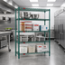 Thumbnail image #2 for Eagle Valu-Gard 4-Tier Starter Wire Shelving Unit, 60W x 18D x 63H, Green Epoxy