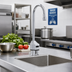 Thumbnail image #2 for ChekPoint Electronic Touchless Single-Hole Deck-Mount Gooseneck Faucet with 0.5 GPM Vandal-Resistant Spray Device