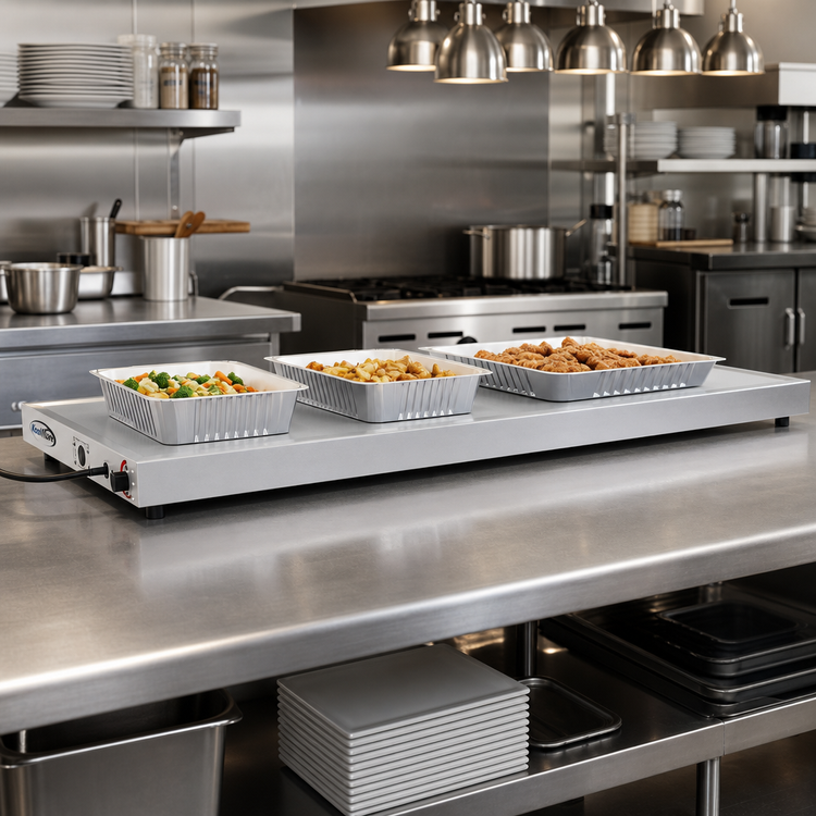 Product image #2 for KoolMore 48-Inch Countertop Commercial Warming Shelf with Marine Edge