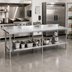 Thumbnail image #2 for Sapphire 120-Inch Stainless Steel Work Table with 5-Inch Backsplash and Adjustable Undershelf