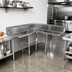 Thumbnail image #2 for John Boos Pro-Bowl Corner 3-Compartment Stainless Steel Sink with Dual 36-Inch Drainboards