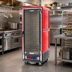 Thumbnail image #2 for Metro C5 Insulation Armour C539-HFC-U Full-Height Heated Holding Cabinet, Clear Polycarbonate Door, Mobile, 18 Sheet Pan Capacity