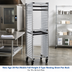 Thumbnail image #2 for New Age 30-Pan Mobile Full-Height Z-Type Nesting Sheet Pan Rack for 18 x 26 Inch Pans